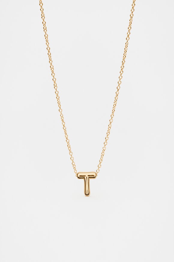 Bubble Letter Necklace  T  hi-res
