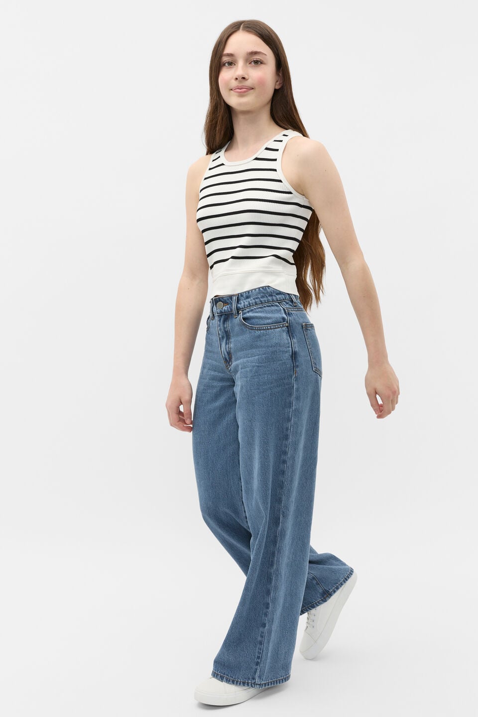 Core Straight Denim Jean  Classic Blue