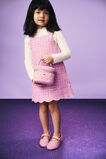 Tweed Pleat Pinafore  Orchid  hi-res