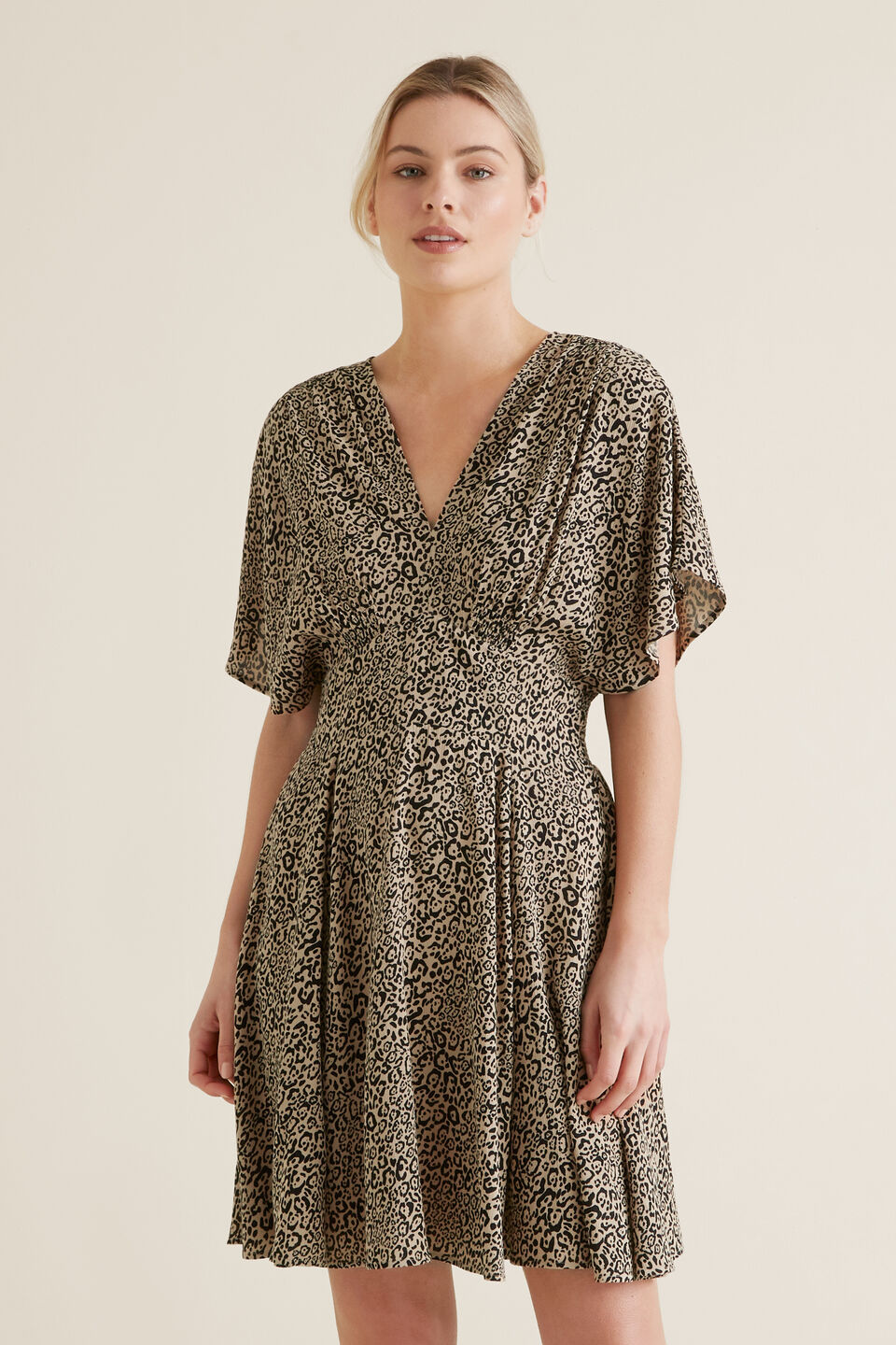 Animal Print Swing Dress  
