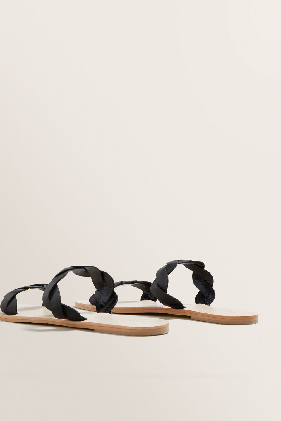 Katie Leather Slide  