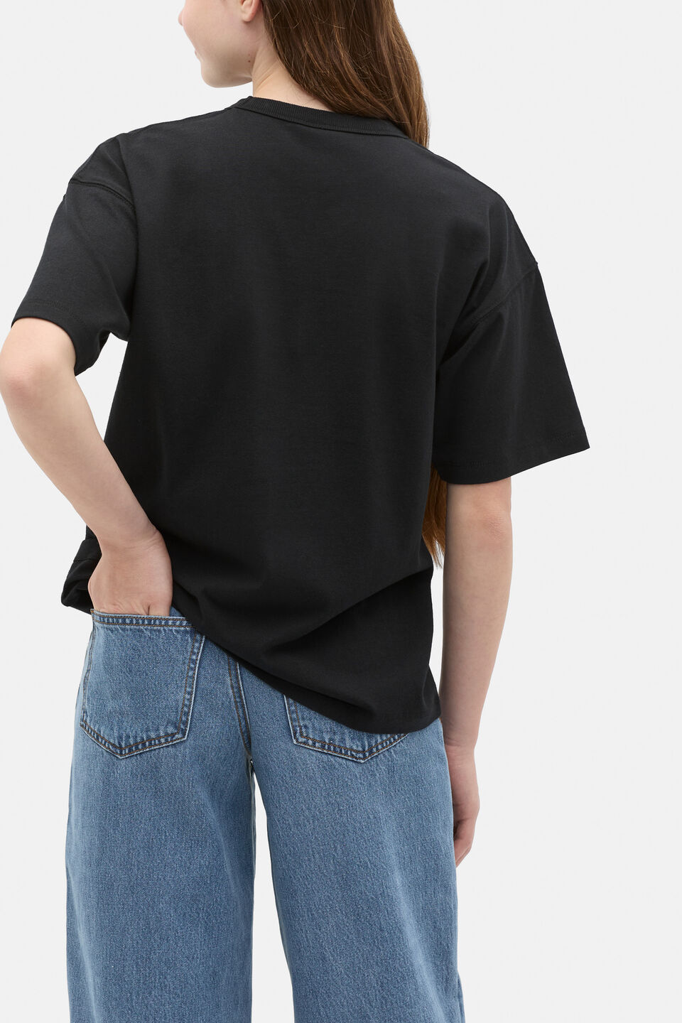 Oversized Logo Tee  Black