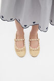 Stud Detail Woven Ballet  Canvas  hi-res