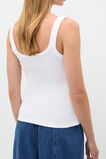 Core Heritage Rib Tank  Whisper White  hi-res