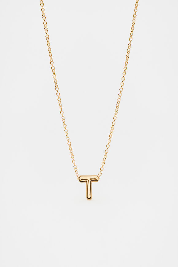 Bubble Letter Necklace  T  hi-res