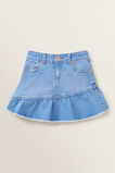 Asymmetric Denim Skirt    hi-res