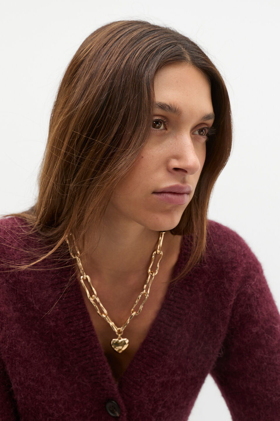 Heart Necklace  Gold