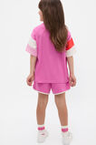 Panelled Retro Logo Tee  Wild Berry  hi-res