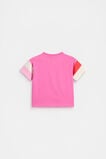 Panelled Retro Logo Tee  Wild Berry  hi-res