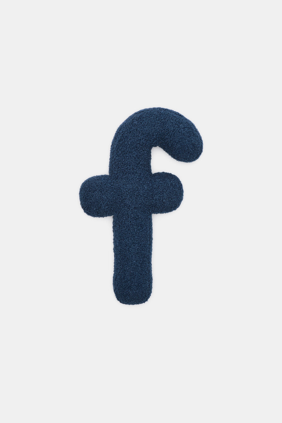 Blue Boucle Initial Cushion  F