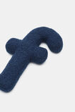 Blue Boucle Initial Cushion  F  hi-res