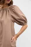 Poplin Full Mini Dress  Nutmeg  hi-res