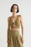 Cotton Knit Top  Deep Bronze  hi-res