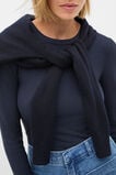 Core Rib Crew Neck Top  Twilight Blue  hi-res