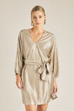 Cracked Metallic Dress    hi-res