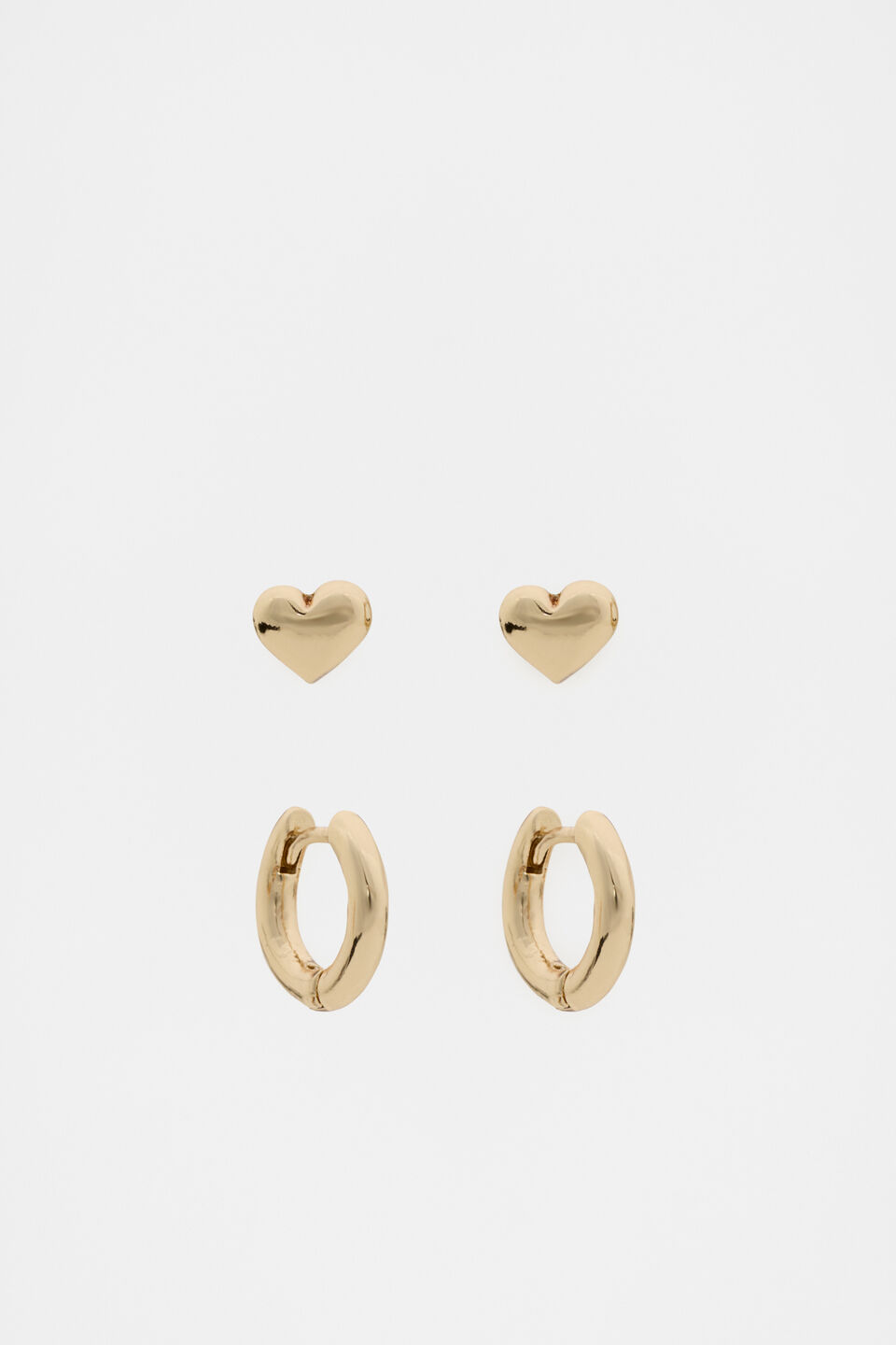 Hearts Earring Set  Gold