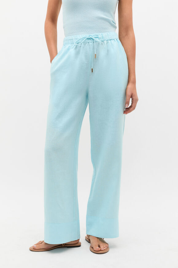 Core Linen Casual Tie Pant  Skyway  hi-res