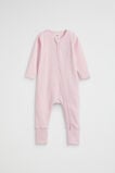 Core Logo Zipsuit  Posie Stripe  hi-res