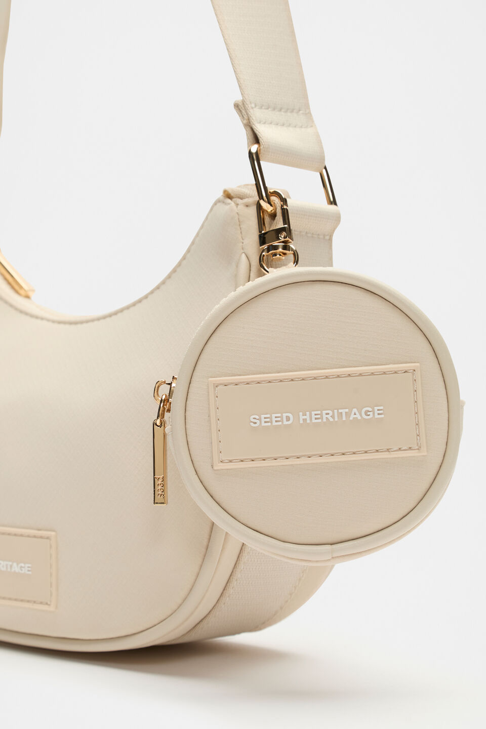 Seed Essential Logo Crossbody Bag  Frappe