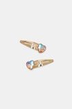 Jewel Heart Snaps  Candy Pink  hi-res