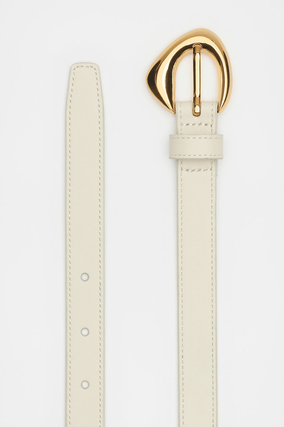Sia Leather Belt  Tofu
