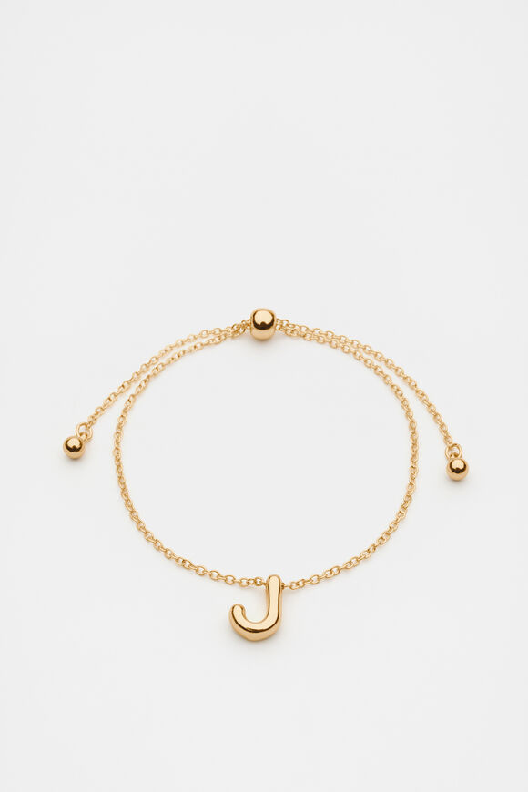 Bubble Letter Bracelet  J  hi-res
