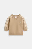 MD Side Stripe Knit Sweater  Sandstone  hi-res