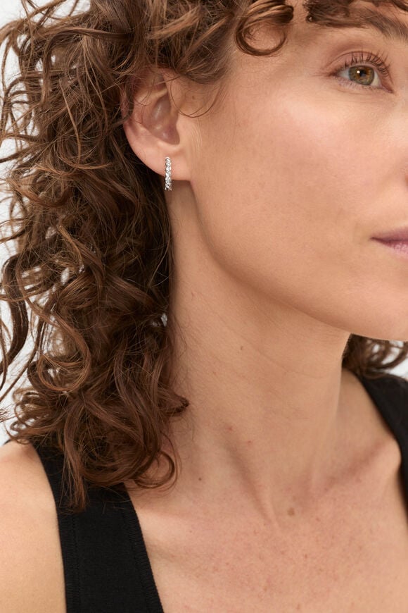 Fine Rope Earring  Silver  hi-res