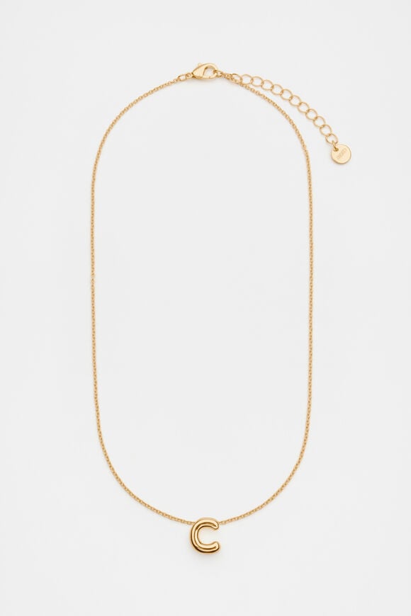 Bubble Letter Necklace  C  hi-res