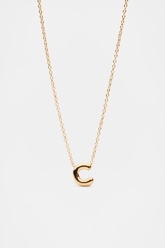 Bubble Letter Necklace  C  hi-res