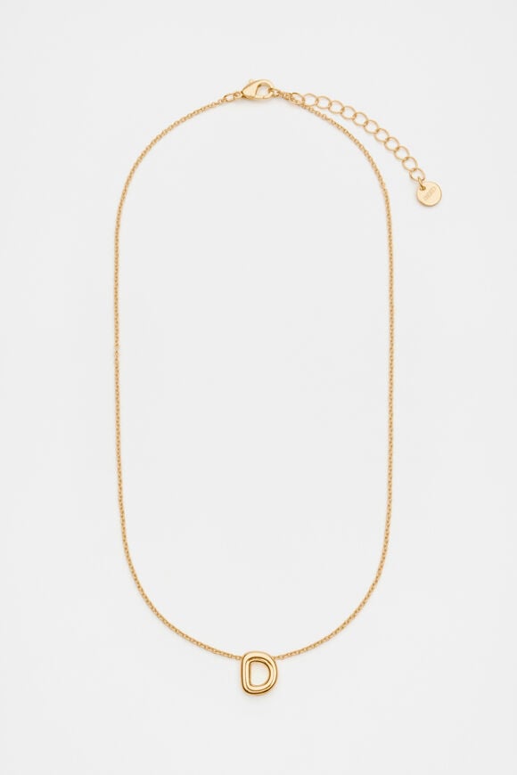 Bubble Letter Necklace  D  hi-res