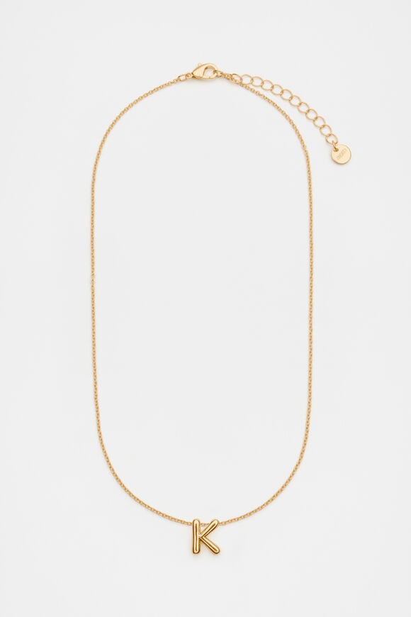 Bubble Letter Necklace  K  hi-res