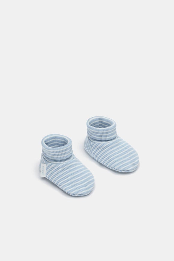Core Rib Logo Bootie  Blue Stripe  hi-res