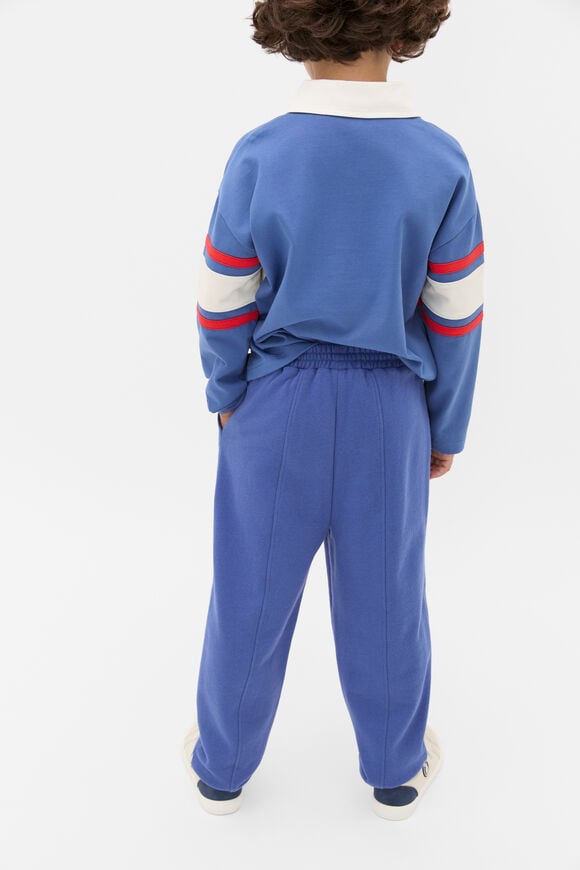 Panelled Track Pant  Retro Blue  hi-res