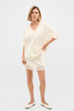 Lace Trim Mini Skirt  Coconut Cream  hi-res
