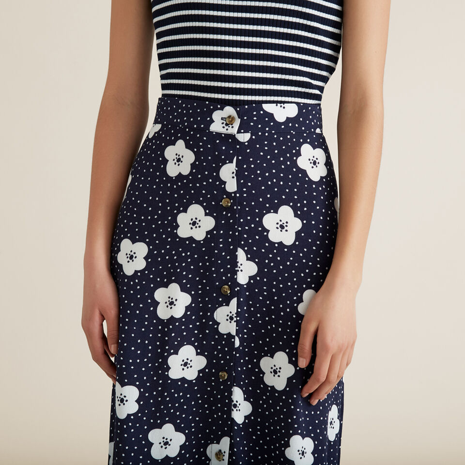 Floral Midi Skirt  