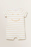 Slub Stripe Jumpsuit    hi-res