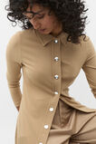 Placket Detail Polo Top  Rye  hi-res