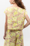 Linen Vintage Floral Boxy Top  Vintage Floral  hi-res