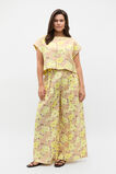 Linen Vintage Floral Boxy Top  Vintage Floral  hi-res