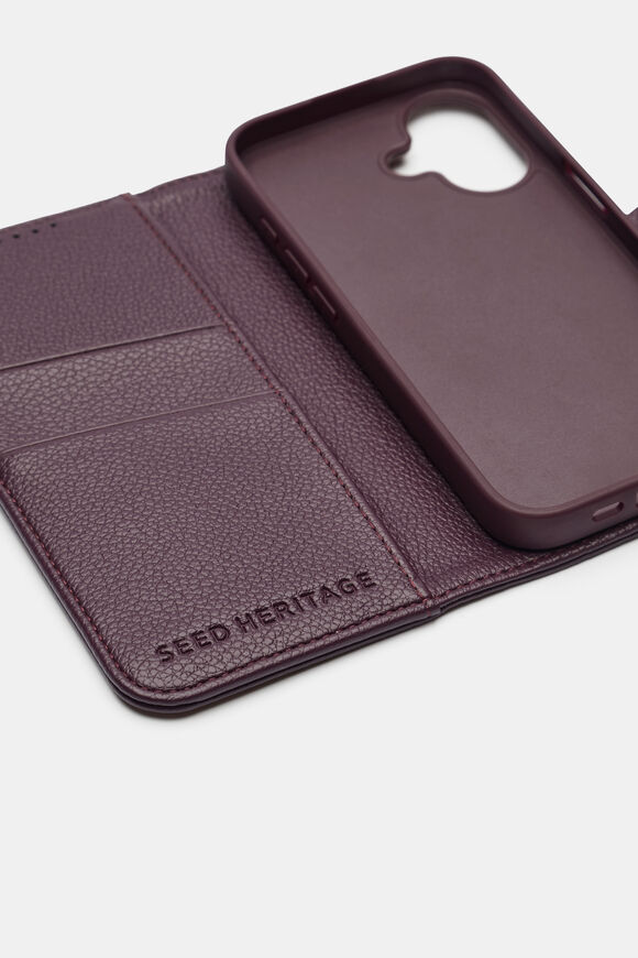 Foldable iPhone 16 Case  Plum Red  hi-res