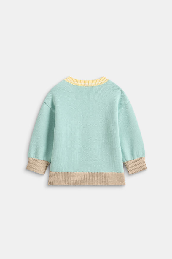 Logo Knit Sweater  Dark Mint  hi-res