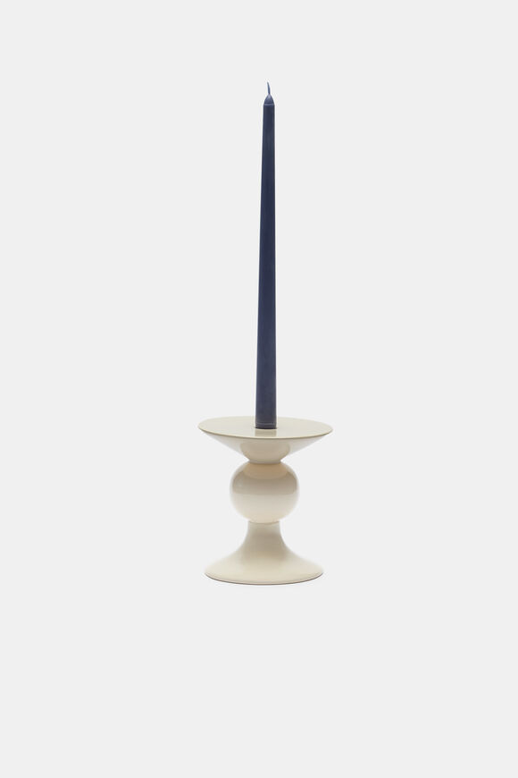Tall Taper Candle Set of 2  Vintage Indigo  hi-res