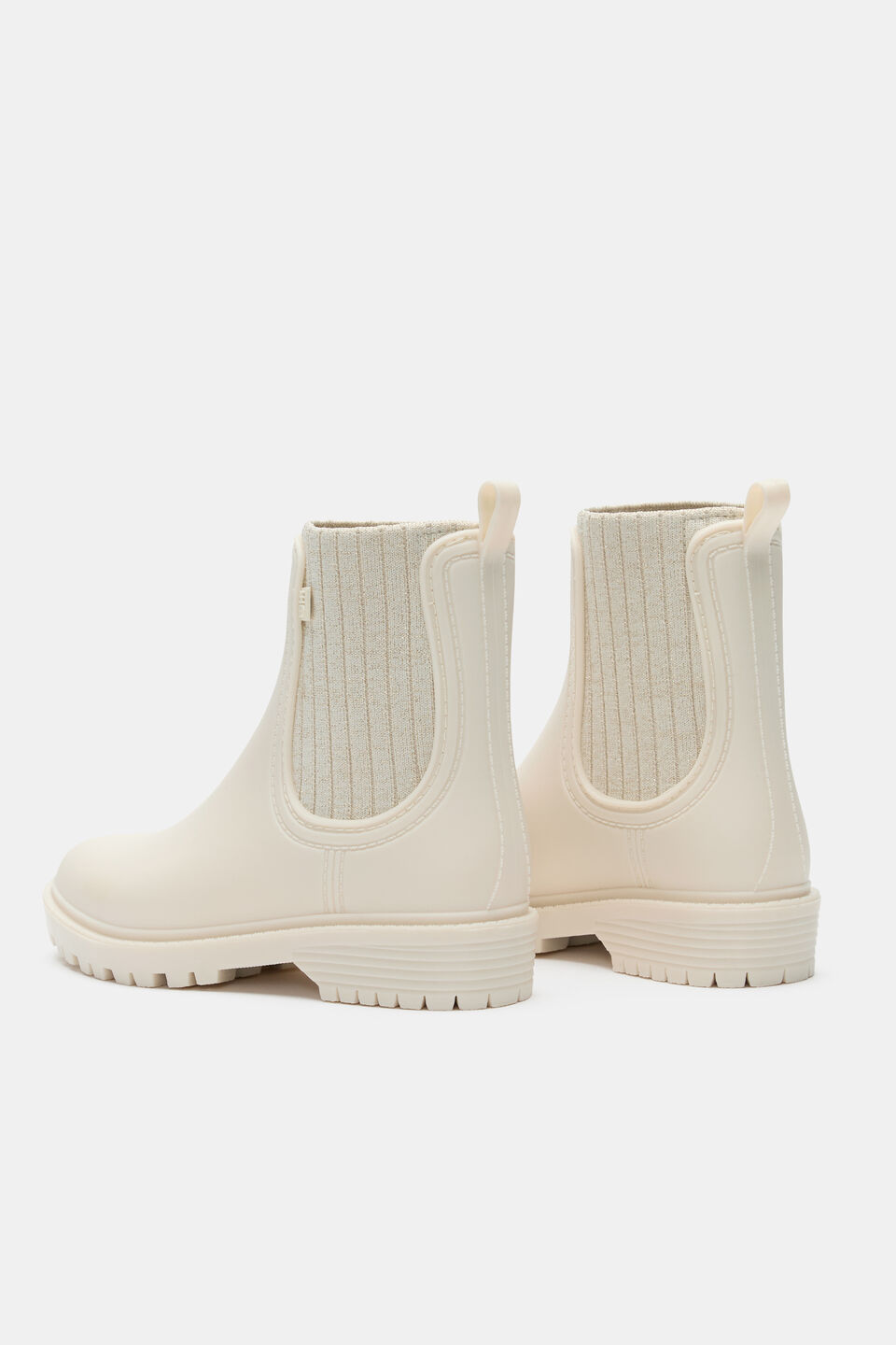 Rib Gusset Gumboot  Classic Cream