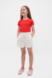 Core Logo Rib Tee  Strawberry Red  hi-res