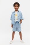Pull on Denim Short  Light Wash  hi-res