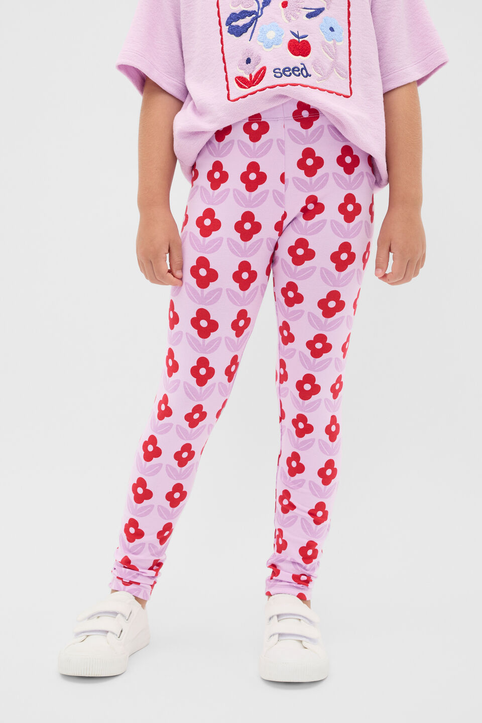 Floral Legging  Orchid