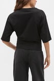 Waisted Crop Tee  Black  hi-res