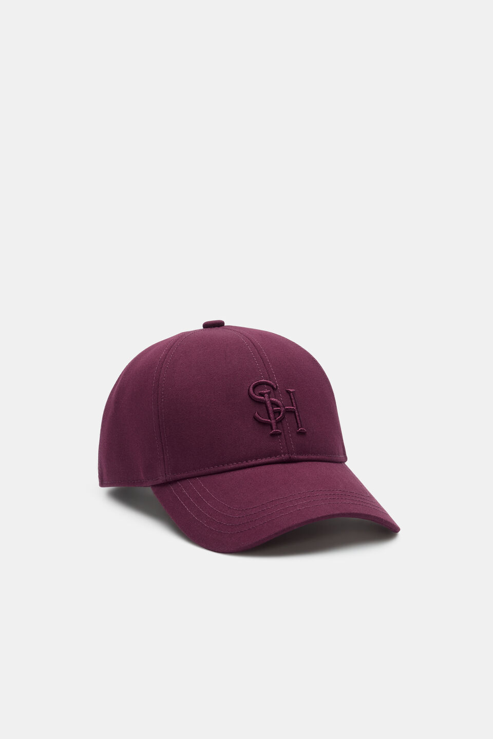 MD Fabric Cap  Plum Red