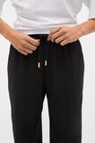 Elasticated Tie Front Pant  Black  hi-res